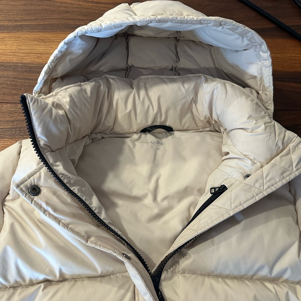 Quince Beige Puffer Jacket - Picture 4 of 5
